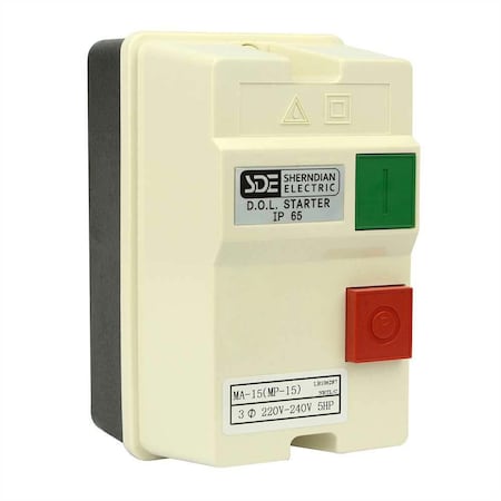 Big Horn 3 Phase, 50HZ at 240V & 60HZ at 220V, 5-HP, 12-18-Amp Magnetic Switch 18835